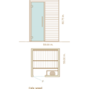 Auroom Cala Wood Cabin Sauna Kit