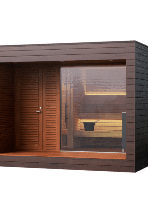 Auroom Natura Modern Outdoor Sauna with Changing Room