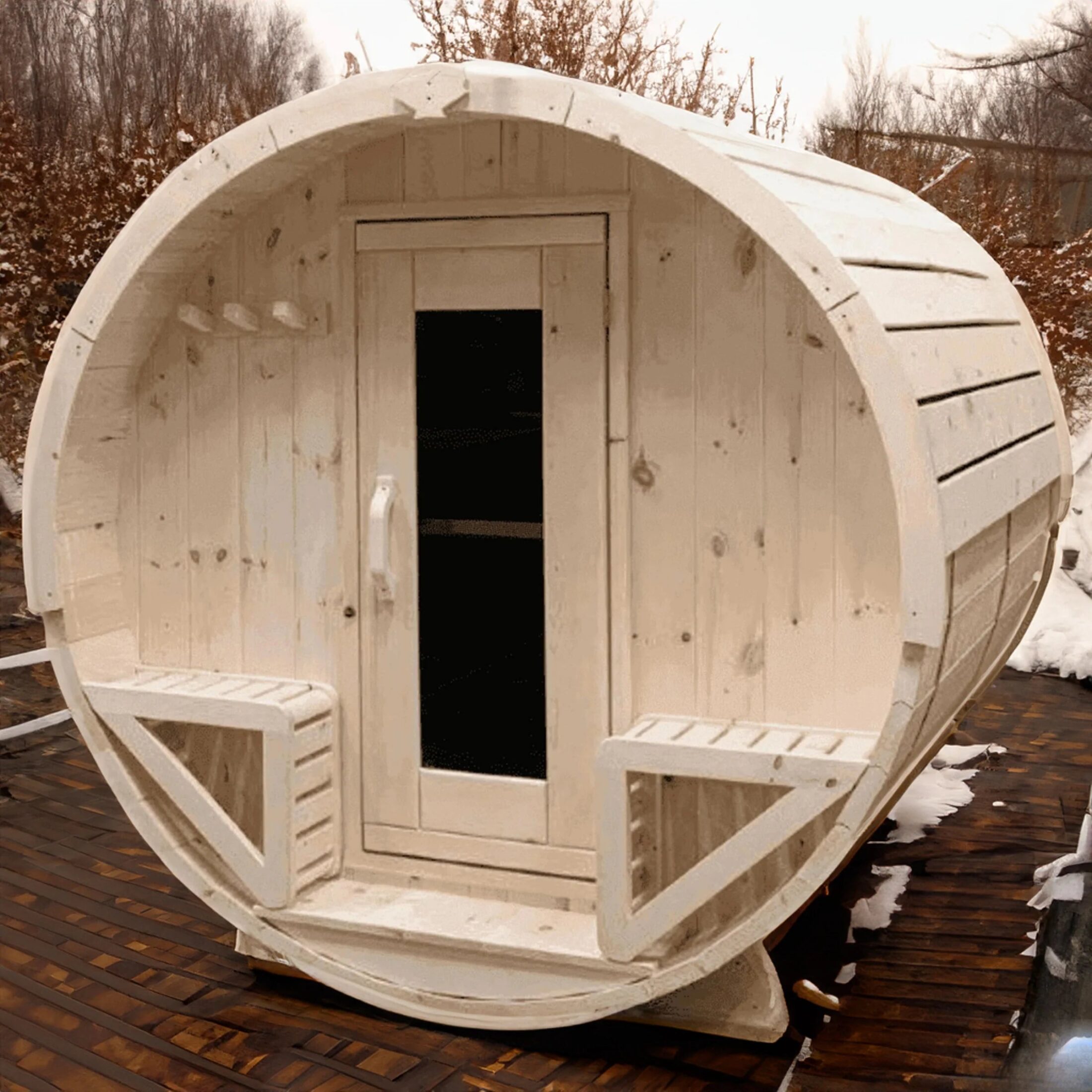 True North 4-6 Person 8' Long Barrel Sauna - Image 4