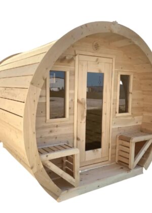 True North Schooner 2-8 Person Outdoor Barrel Sauna